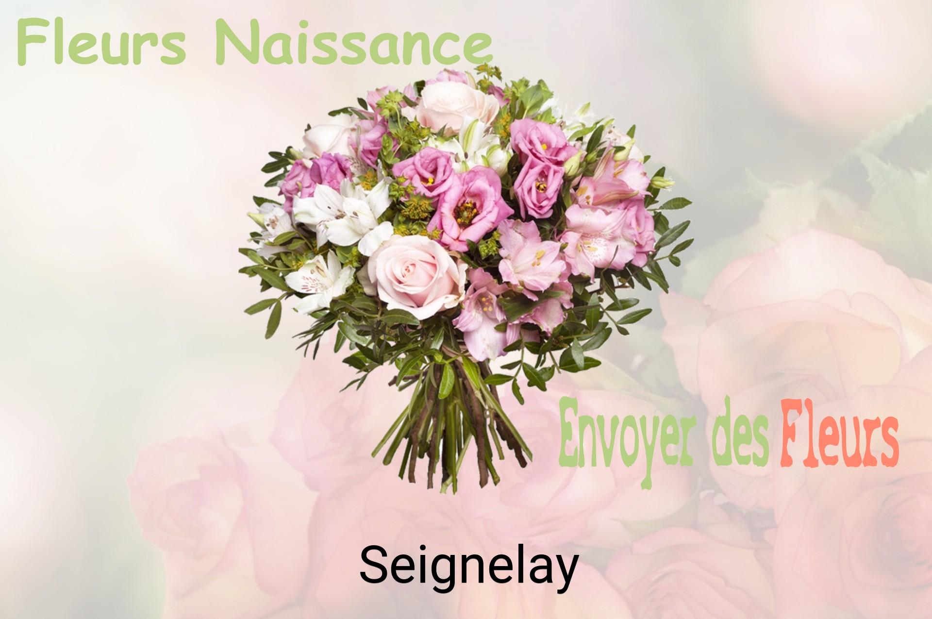 Bouquet de fleurs de naissance livré à Seignelay